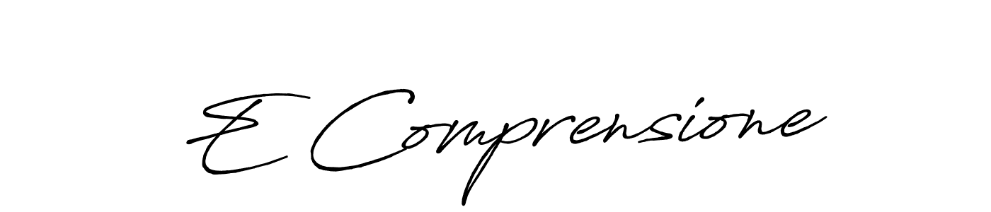 if you are searching for the best signature style for your name E Comprensione. so please give up your signature search. here we have designed multiple signature styles  using Antro_Vectra_Bolder. E Comprensione signature style 7 images and pictures png