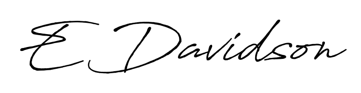 Make a beautiful signature design for name E Davidson. Use this online signature maker to create a handwritten signature for free. E Davidson signature style 7 images and pictures png
