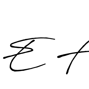 It looks lik you need a new signature style for name E F. Design unique handwritten (Antro_Vectra_Bolder) signature with our free signature maker in just a few clicks. E F signature style 7 images and pictures png