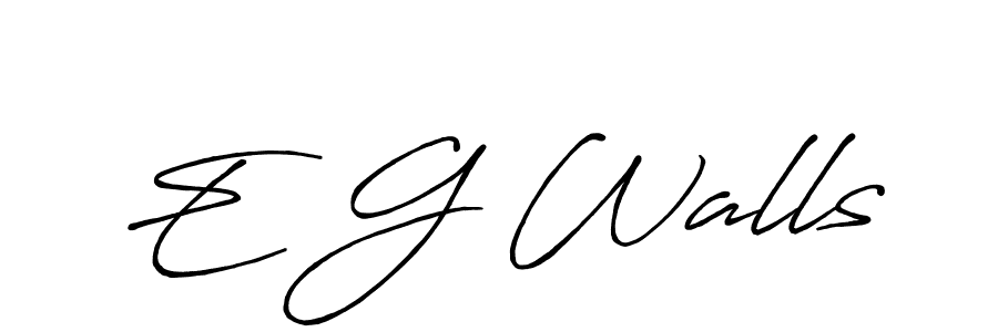 It looks lik you need a new signature style for name E G Walls. Design unique handwritten (Antro_Vectra_Bolder) signature with our free signature maker in just a few clicks. E G Walls signature style 7 images and pictures png