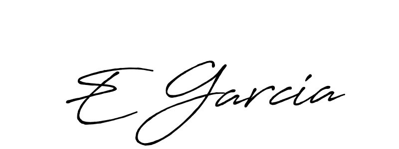 Also we have E Garcia name is the best signature style. Create professional handwritten signature collection using Antro_Vectra_Bolder autograph style. E Garcia signature style 7 images and pictures png