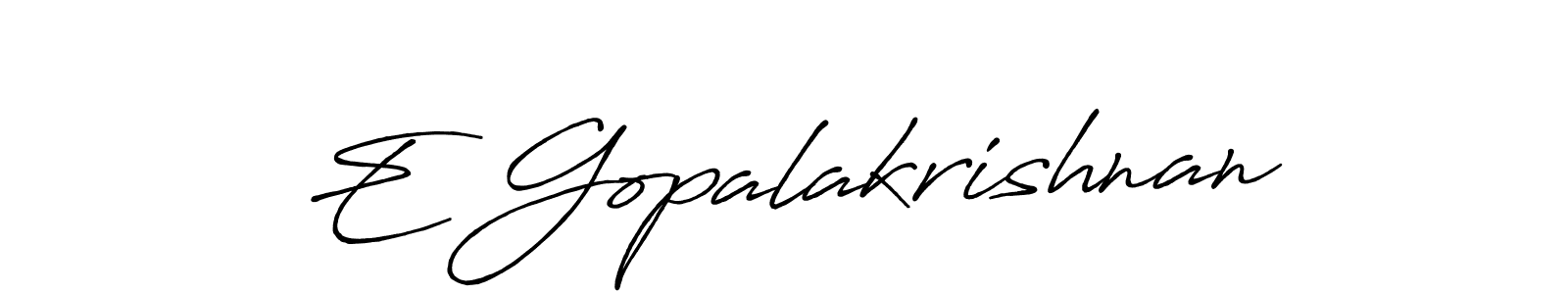 if you are searching for the best signature style for your name E Gopalakrishnan. so please give up your signature search. here we have designed multiple signature styles  using Antro_Vectra_Bolder. E Gopalakrishnan signature style 7 images and pictures png