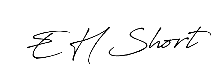 Similarly Antro_Vectra_Bolder is the best handwritten signature design. Signature creator online .You can use it as an online autograph creator for name E H Short. E H Short signature style 7 images and pictures png
