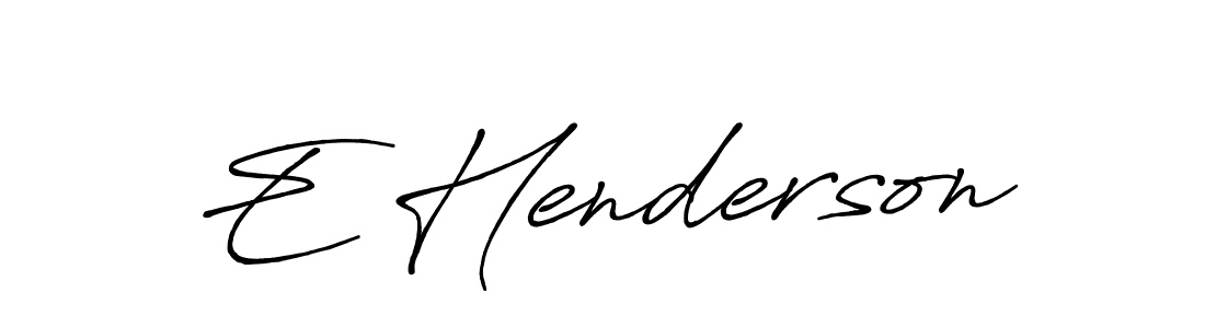 You should practise on your own different ways (Antro_Vectra_Bolder) to write your name (E Henderson) in signature. don't let someone else do it for you. E Henderson signature style 7 images and pictures png