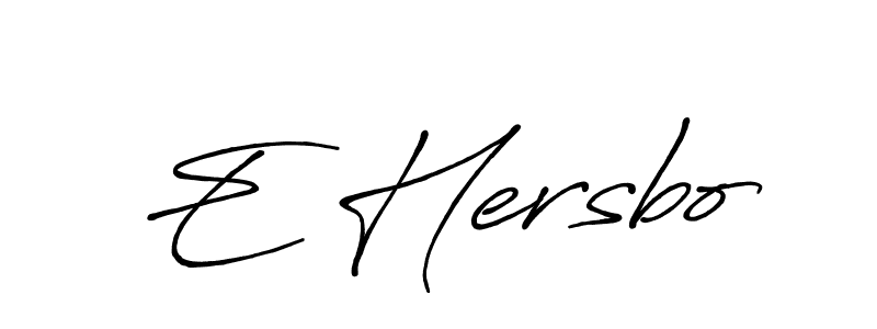 Make a beautiful signature design for name E Hersbo. Use this online signature maker to create a handwritten signature for free. E Hersbo signature style 7 images and pictures png
