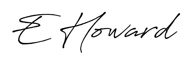 The best way (Antro_Vectra_Bolder) to make a short signature is to pick only two or three words in your name. For converting this name E Howard. E Howard signature style 7 images and pictures png