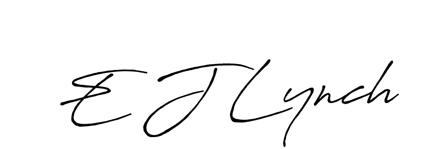 Also You can easily find your signature by using the search form. We will create E J Lynch name handwritten signature images for you free of cost using Antro_Vectra_Bolder sign style. E J Lynch signature style 7 images and pictures png