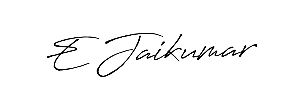 Use a signature maker to create a handwritten signature online. With this signature software, you can design (Antro_Vectra_Bolder) your own signature for name E Jaikumar. E Jaikumar signature style 7 images and pictures png