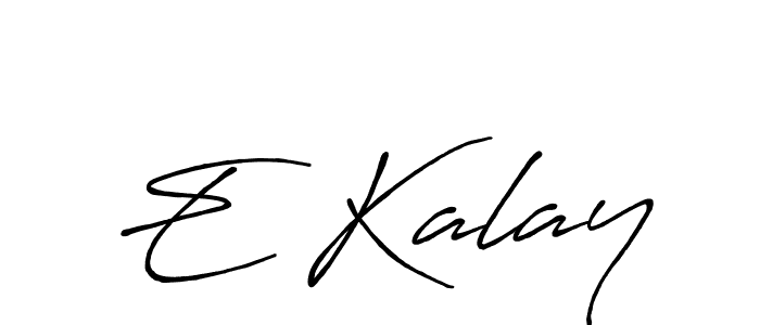 Use a signature maker to create a handwritten signature online. With this signature software, you can design (Antro_Vectra_Bolder) your own signature for name E Kalay. E Kalay signature style 7 images and pictures png