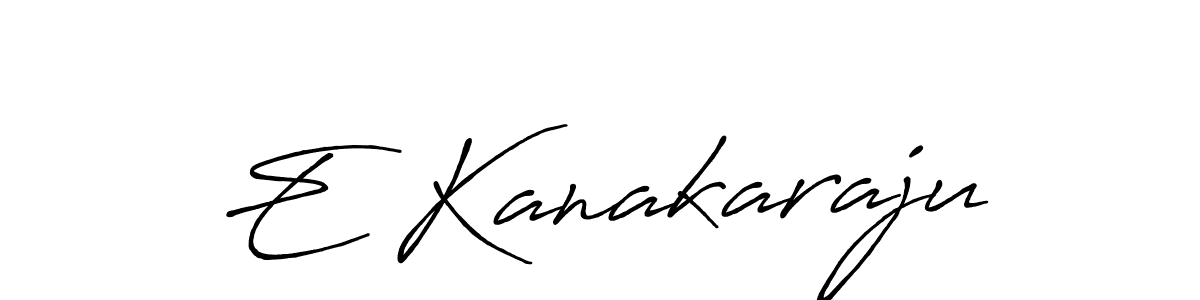 Also we have E Kanakaraju name is the best signature style. Create professional handwritten signature collection using Antro_Vectra_Bolder autograph style. E Kanakaraju signature style 7 images and pictures png