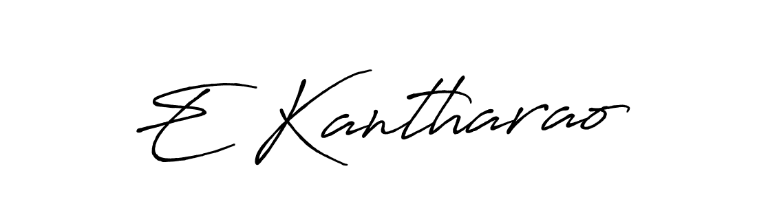 The best way (Antro_Vectra_Bolder) to make a short signature is to pick only two or three words in your name. The name E Kantharao include a total of six letters. For converting this name. E Kantharao signature style 7 images and pictures png