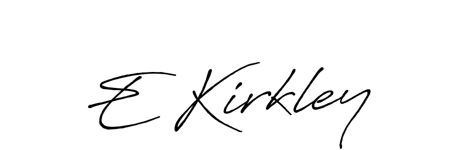 Make a beautiful signature design for name E Kirkley. With this signature (Antro_Vectra_Bolder) style, you can create a handwritten signature for free. E Kirkley signature style 7 images and pictures png