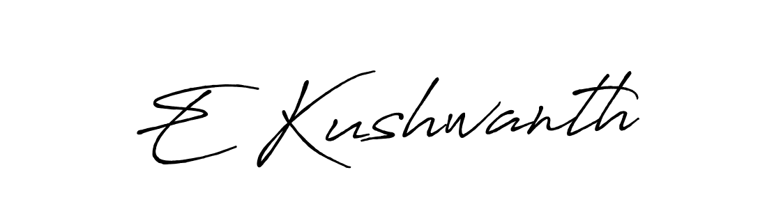 Similarly Antro_Vectra_Bolder is the best handwritten signature design. Signature creator online .You can use it as an online autograph creator for name E Kushwanth. E Kushwanth signature style 7 images and pictures png