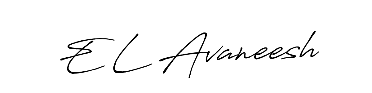 Best and Professional Signature Style for E L Avaneesh. Antro_Vectra_Bolder Best Signature Style Collection. E L Avaneesh signature style 7 images and pictures png