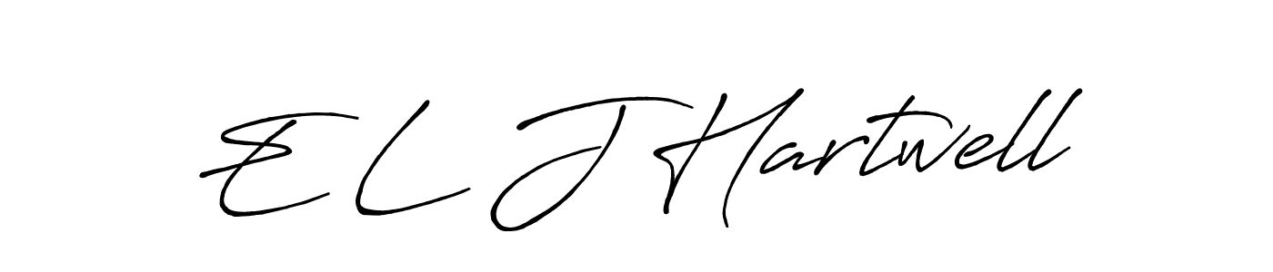 Design your own signature with our free online signature maker. With this signature software, you can create a handwritten (Antro_Vectra_Bolder) signature for name E L J Hartwell. E L J Hartwell signature style 7 images and pictures png