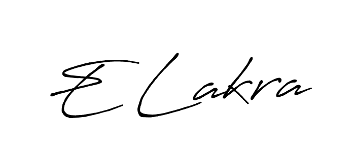 Similarly Antro_Vectra_Bolder is the best handwritten signature design. Signature creator online .You can use it as an online autograph creator for name E Lakra. E Lakra signature style 7 images and pictures png