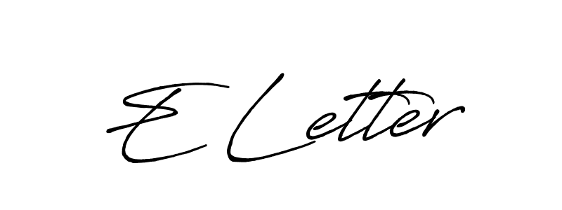 Once you've used our free online signature maker to create your best signature Antro_Vectra_Bolder style, it's time to enjoy all of the benefits that E Letter name signing documents. E Letter signature style 7 images and pictures png