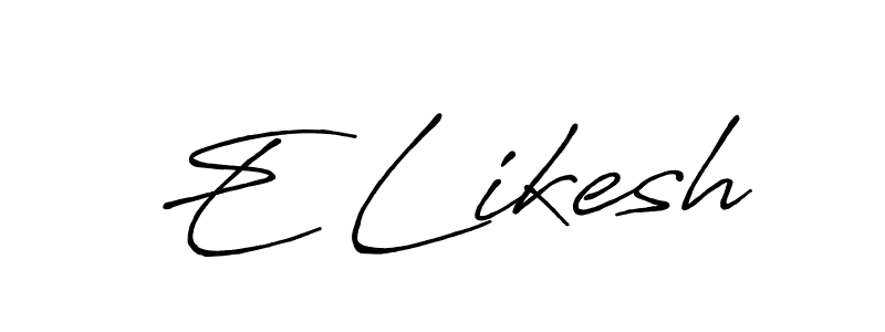 See photos of E Likesh official signature by Spectra . Check more albums & portfolios. Read reviews & check more about Antro_Vectra_Bolder font. E Likesh signature style 7 images and pictures png