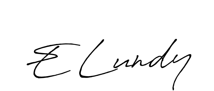 It looks lik you need a new signature style for name E Lundy. Design unique handwritten (Antro_Vectra_Bolder) signature with our free signature maker in just a few clicks. E Lundy signature style 7 images and pictures png