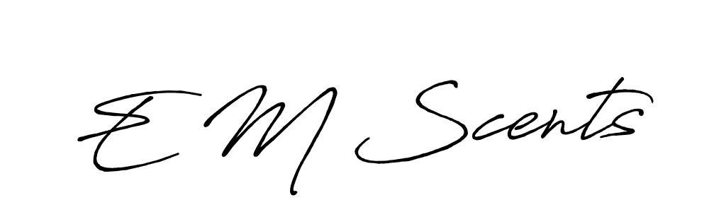 if you are searching for the best signature style for your name E M Scents. so please give up your signature search. here we have designed multiple signature styles  using Antro_Vectra_Bolder. E M Scents signature style 7 images and pictures png