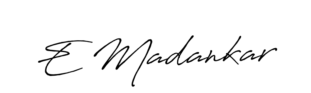 This is the best signature style for the E Madankar name. Also you like these signature font (Antro_Vectra_Bolder). Mix name signature. E Madankar signature style 7 images and pictures png