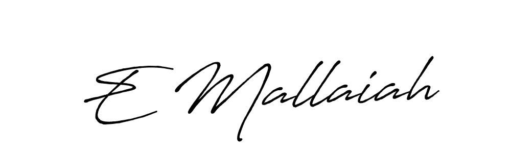 You can use this online signature creator to create a handwritten signature for the name E Mallaiah. This is the best online autograph maker. E Mallaiah signature style 7 images and pictures png