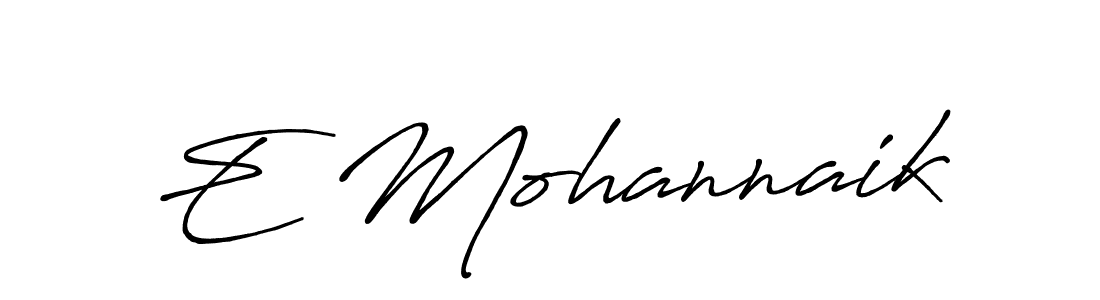 Similarly Antro_Vectra_Bolder is the best handwritten signature design. Signature creator online .You can use it as an online autograph creator for name E Mohannaik. E Mohannaik signature style 7 images and pictures png