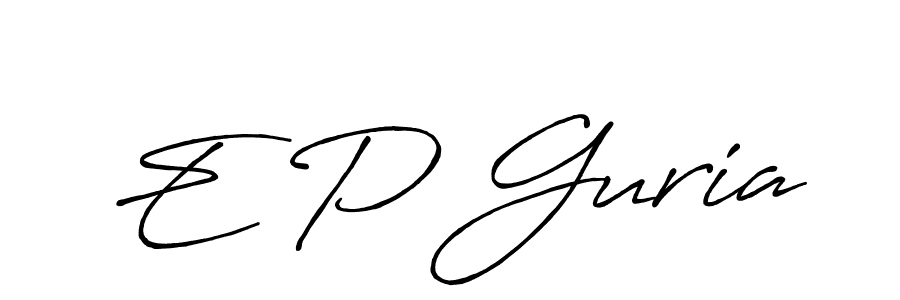 This is the best signature style for the E P Guria name. Also you like these signature font (Antro_Vectra_Bolder). Mix name signature. E P Guria signature style 7 images and pictures png