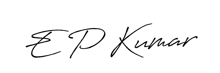 Also You can easily find your signature by using the search form. We will create E P Kumar name handwritten signature images for you free of cost using Antro_Vectra_Bolder sign style. E P Kumar signature style 7 images and pictures png