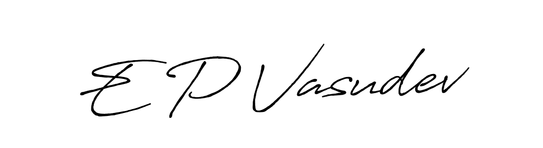 Make a beautiful signature design for name E P Vasudev. Use this online signature maker to create a handwritten signature for free. E P Vasudev signature style 7 images and pictures png