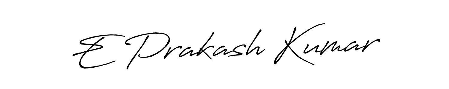 Also You can easily find your signature by using the search form. We will create E Prakash Kumar name handwritten signature images for you free of cost using Antro_Vectra_Bolder sign style. E Prakash Kumar signature style 7 images and pictures png