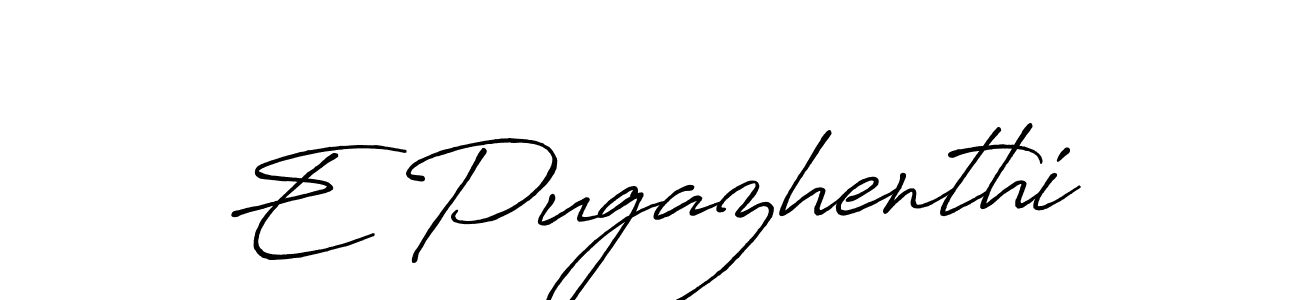 Antro_Vectra_Bolder is a professional signature style that is perfect for those who want to add a touch of class to their signature. It is also a great choice for those who want to make their signature more unique. Get E Pugazhenthi name to fancy signature for free. E Pugazhenthi signature style 7 images and pictures png