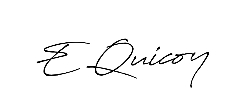 Once you've used our free online signature maker to create your best signature Antro_Vectra_Bolder style, it's time to enjoy all of the benefits that E Quicoy name signing documents. E Quicoy signature style 7 images and pictures png