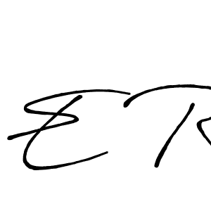 Also we have E R name is the best signature style. Create professional handwritten signature collection using Antro_Vectra_Bolder autograph style. E R signature style 7 images and pictures png