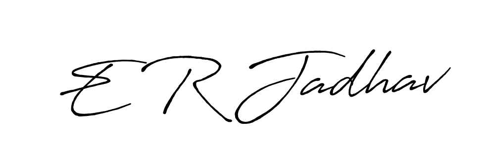 It looks lik you need a new signature style for name E R Jadhav. Design unique handwritten (Antro_Vectra_Bolder) signature with our free signature maker in just a few clicks. E R Jadhav signature style 7 images and pictures png