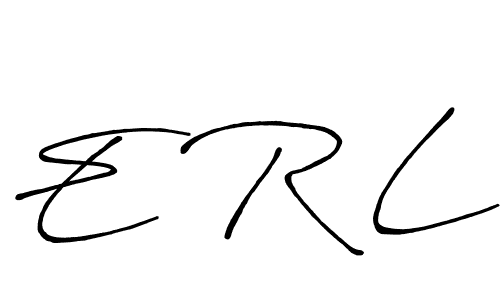 Also we have E R L name is the best signature style. Create professional handwritten signature collection using Antro_Vectra_Bolder autograph style. E R L signature style 7 images and pictures png