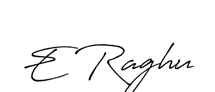 Make a beautiful signature design for name E Raghu. With this signature (Antro_Vectra_Bolder) style, you can create a handwritten signature for free. E Raghu signature style 7 images and pictures png