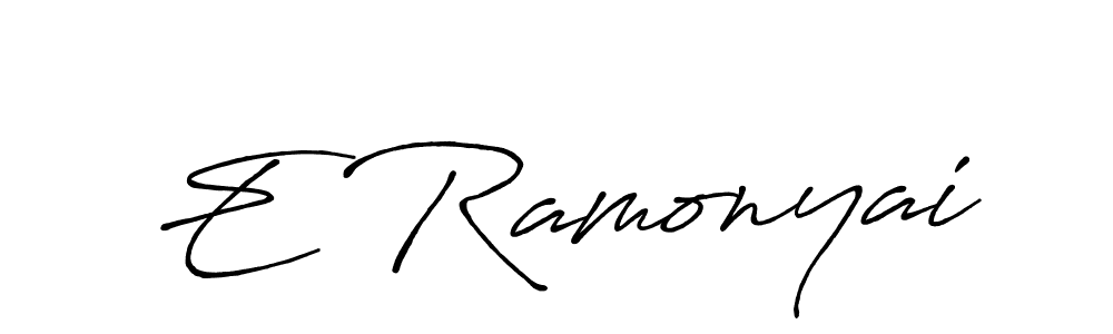 Best and Professional Signature Style for E Ramonyai. Antro_Vectra_Bolder Best Signature Style Collection. E Ramonyai signature style 7 images and pictures png