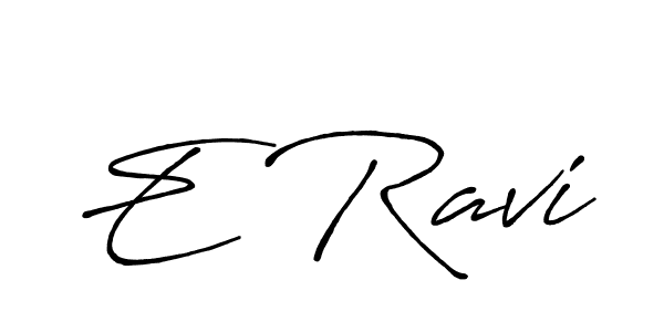 Also You can easily find your signature by using the search form. We will create E Ravi name handwritten signature images for you free of cost using Antro_Vectra_Bolder sign style. E Ravi signature style 7 images and pictures png