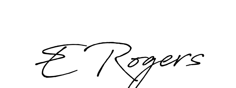Design your own signature with our free online signature maker. With this signature software, you can create a handwritten (Antro_Vectra_Bolder) signature for name E Rogers. E Rogers signature style 7 images and pictures png