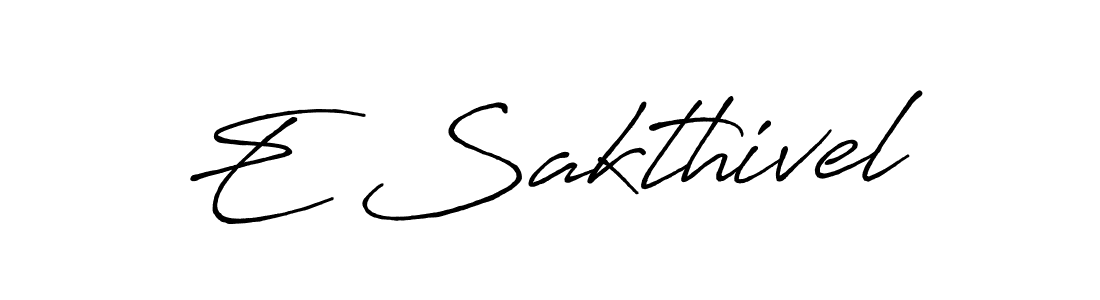 Design your own signature with our free online signature maker. With this signature software, you can create a handwritten (Antro_Vectra_Bolder) signature for name E Sakthivel. E Sakthivel signature style 7 images and pictures png