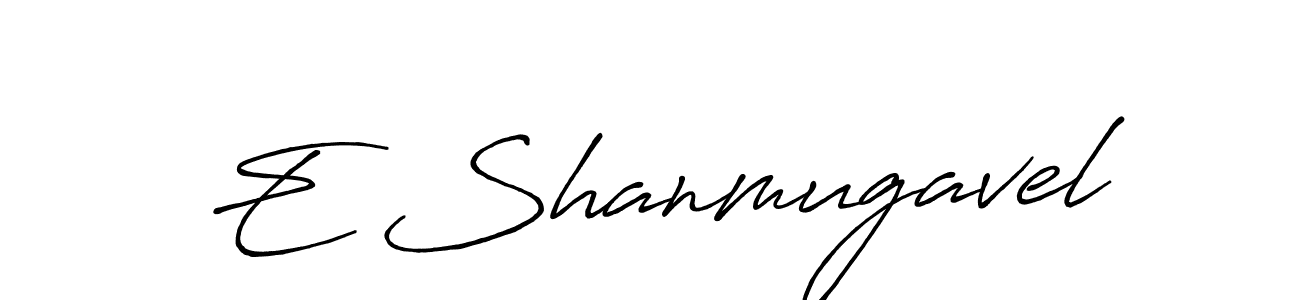 Also we have E Shanmugavel name is the best signature style. Create professional handwritten signature collection using Antro_Vectra_Bolder autograph style. E Shanmugavel signature style 7 images and pictures png