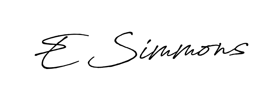 How to Draw E Simmons signature style? Antro_Vectra_Bolder is a latest design signature styles for name E Simmons. E Simmons signature style 7 images and pictures png