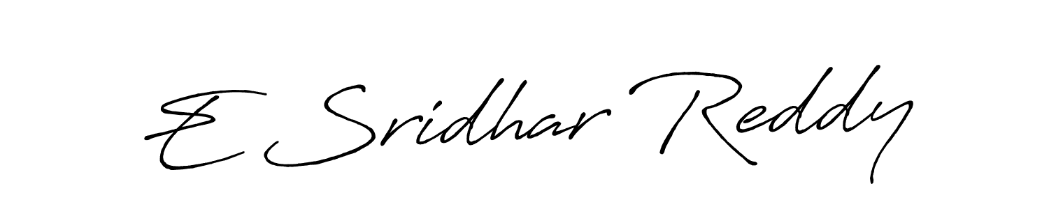 Once you've used our free online signature maker to create your best signature Antro_Vectra_Bolder style, it's time to enjoy all of the benefits that E Sridhar Reddy name signing documents. E Sridhar Reddy signature style 7 images and pictures png