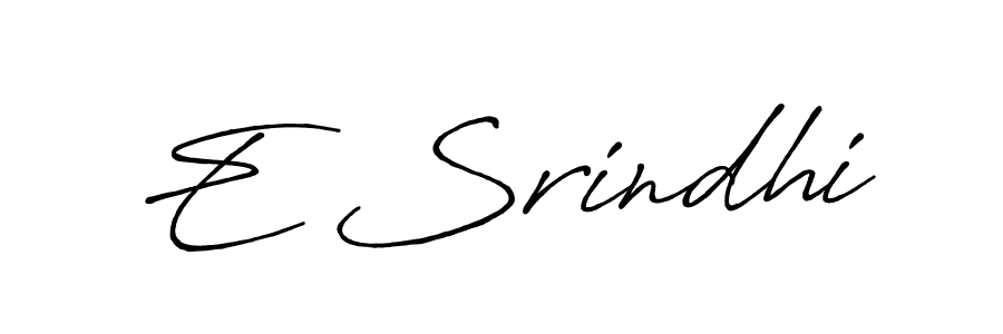 This is the best signature style for the E Srindhi name. Also you like these signature font (Antro_Vectra_Bolder). Mix name signature. E Srindhi signature style 7 images and pictures png