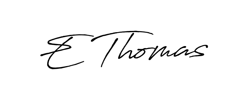 Once you've used our free online signature maker to create your best signature Antro_Vectra_Bolder style, it's time to enjoy all of the benefits that E Thomas name signing documents. E Thomas signature style 7 images and pictures png