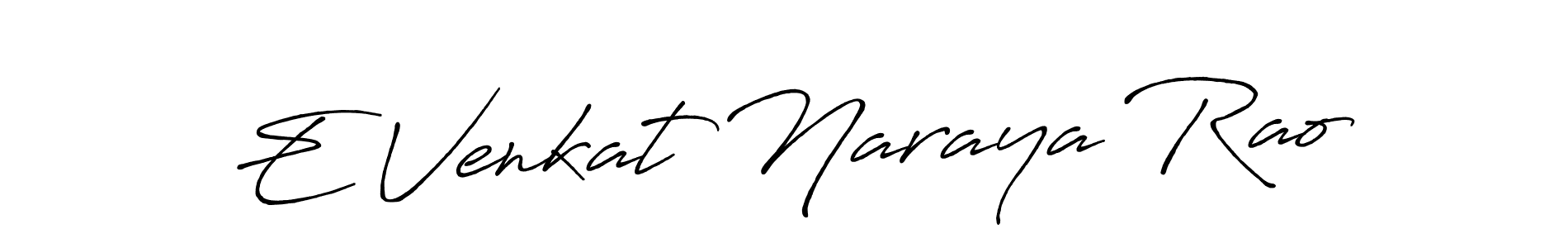 How to make E Venkat Naraya Rao signature? Antro_Vectra_Bolder is a professional autograph style. Create handwritten signature for E Venkat Naraya Rao name. E Venkat Naraya Rao signature style 7 images and pictures png