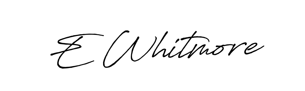 Similarly Antro_Vectra_Bolder is the best handwritten signature design. Signature creator online .You can use it as an online autograph creator for name E Whitmore. E Whitmore signature style 7 images and pictures png