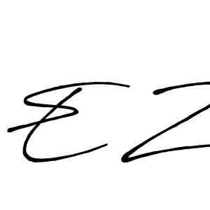 How to Draw E Z signature style? Antro_Vectra_Bolder is a latest design signature styles for name E Z. E Z signature style 7 images and pictures png