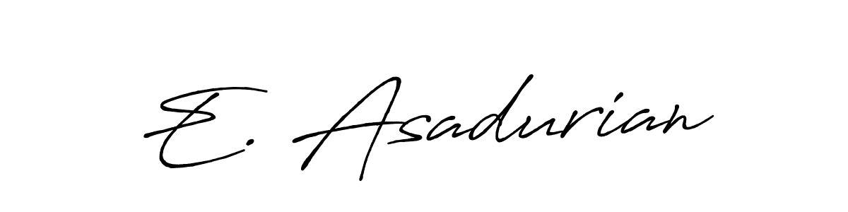 You can use this online signature creator to create a handwritten signature for the name E. Asadurian. This is the best online autograph maker. E. Asadurian signature style 7 images and pictures png